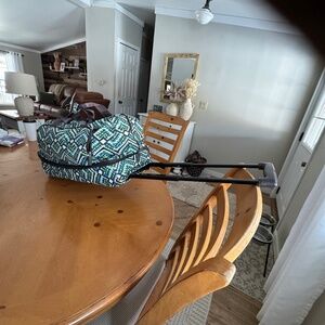 Vera Bradley Rolling Duffle Bag with matching Messenger bag